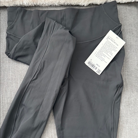 lululemon athletica Pants - Lululemon Charcoal Gray High-Waist Leggings NWT